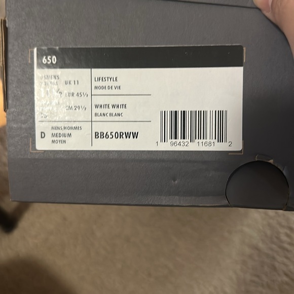 New balance 650 triple white - Picture 6 of 6